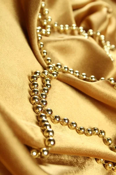 Tło złote tkaniny — Zdjęcie stockowe