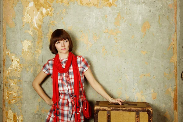 Chica de viaje — Foto de Stock