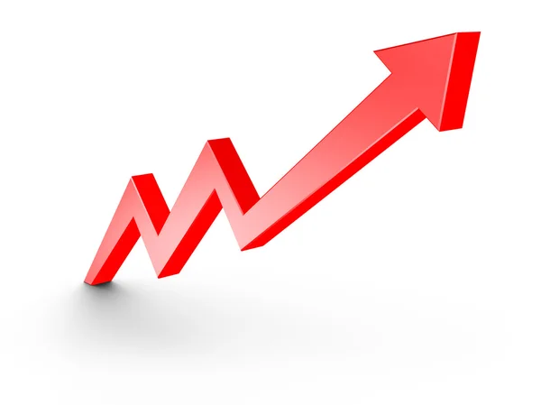 Red Arrow Growth Chart — Stock Photo © sundikov #4970732