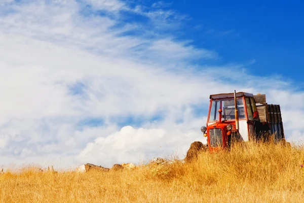 stock image Tractor in a field