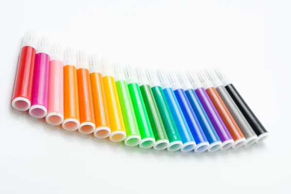色のついたペン — ストック写真