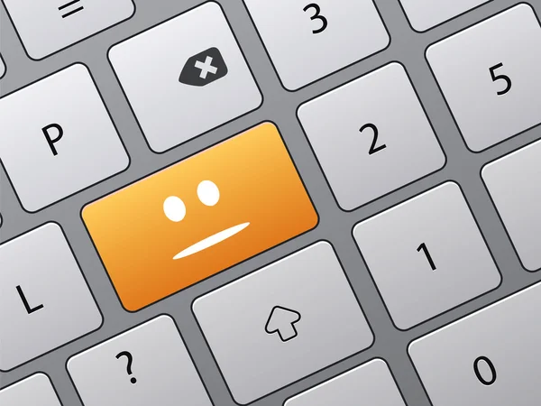 Tastatur Mit Symbolen Für Die Online Umfrage — Stockvektor