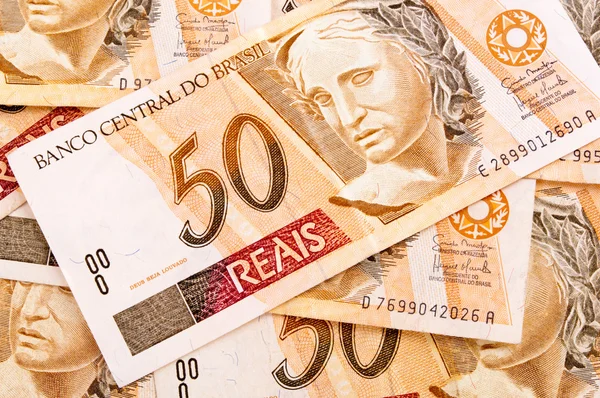 Notes Brazilian Money — Stock Photo, Image