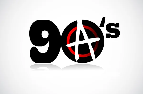 90-talet-anarki och Revolution — Stock vektor