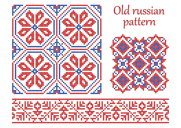 Antiguo patrón ruso . — Vector de stock