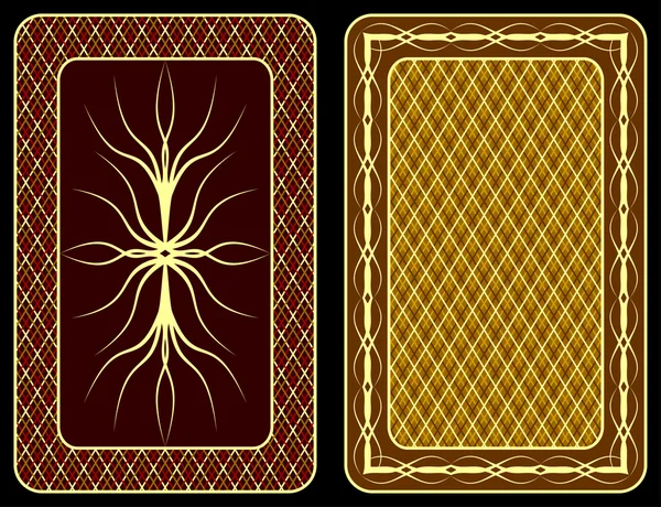 Jouer aux cartes . — Image vectorielle