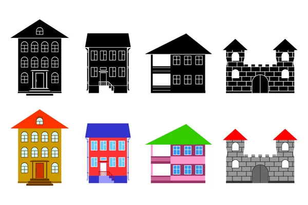 Small houses. — Stock Vector