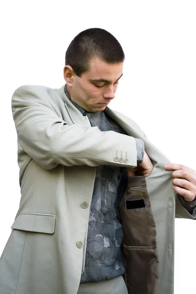 商务男人用口袋里的手 — 图库照片
