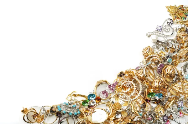 Biżuteria złota rama — Zdjęcie stockowe
