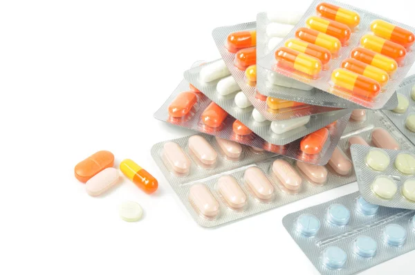 Pila de pastillas — Foto de Stock