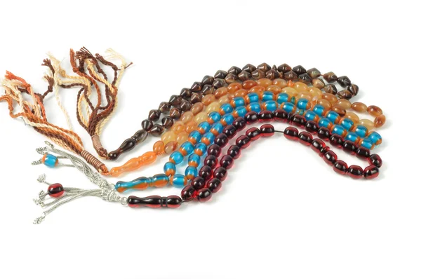 Perles de chapelet coloré , — Photo