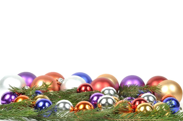 Bordo palle di Natale — Foto Stock