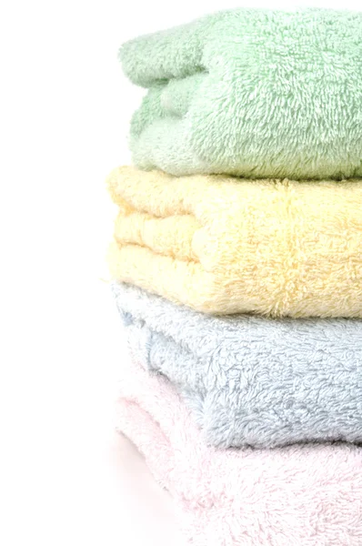 Pila de toallas de algodón — Foto de Stock