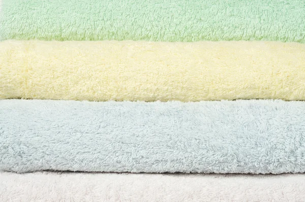 Pila de toallas de algodón — Foto de Stock
