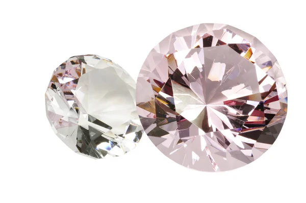 Diamanty s ořezovou cestou — Stock fotografie