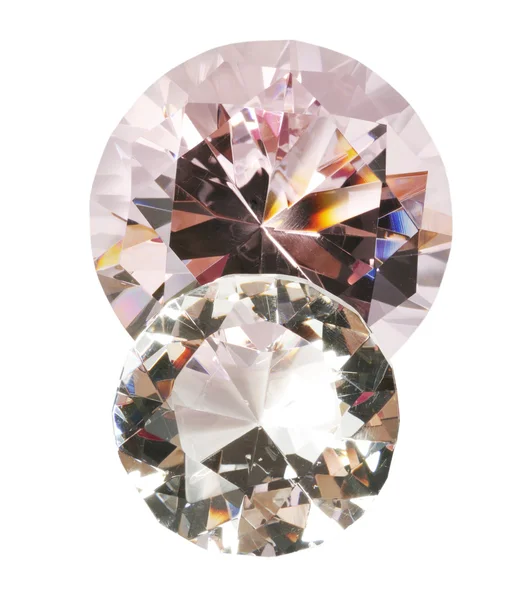 Diamanter med urklippsbana — Stockfoto