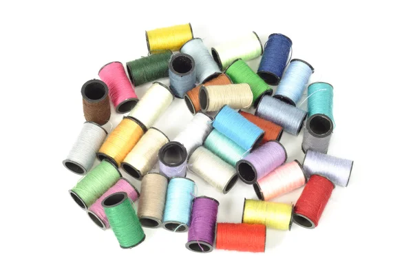 Cotton thread bobbins — Stock Photo, Image