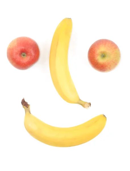 搞笑的表情从水果 — 图库照片
