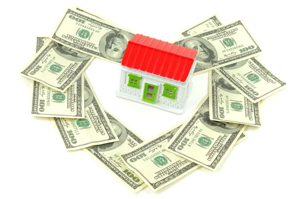 Dům a peníze — Stock fotografie