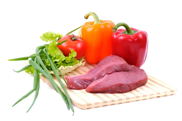 Rundvlees en groenten — Stockfoto
