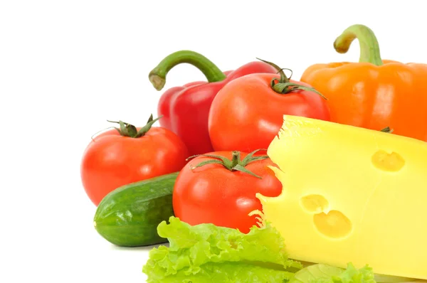 Čerstvé vegetblesnad sýr — Stock fotografie
