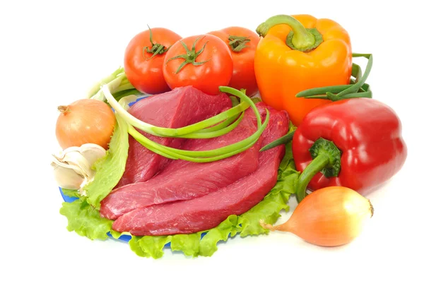 Rindfleisch und Gemüse — Stockfoto