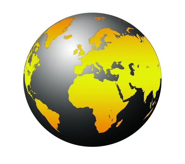 Globe världskartor — Stockfoto