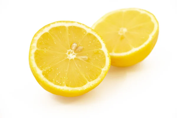 stock image Two halves of lemon