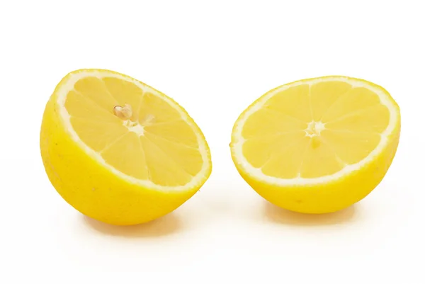 stock image Two halves of lemon