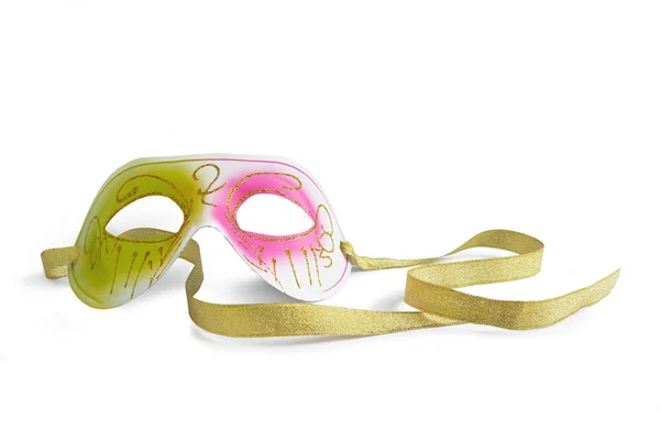 Máscara de carnaval sobre un fondo blanco — Foto de Stock