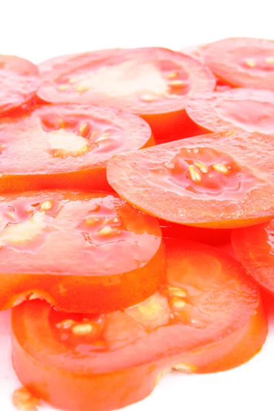 Tomate sur blanc — Photo