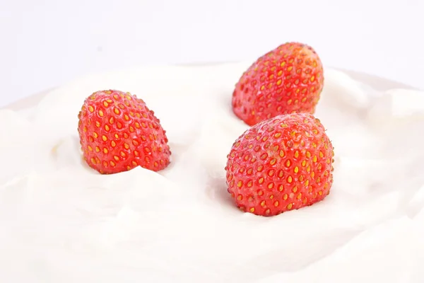 Délicieux petit déjeuner aux fraises — Photo