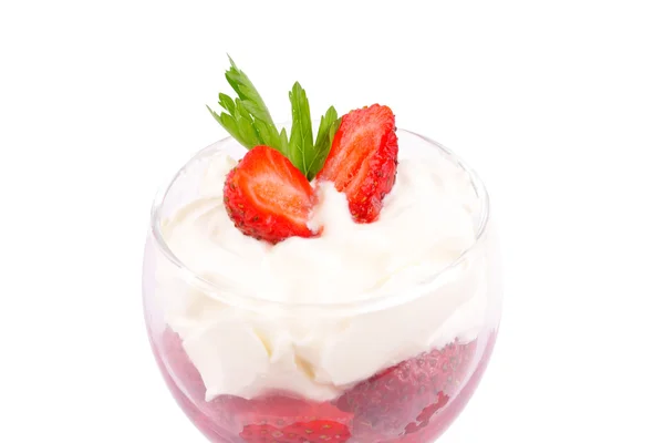 Sweet strawberry dessert — Stock Photo, Image