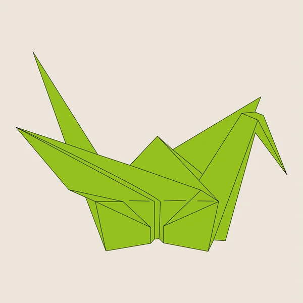 Птах орігамі — стоковий вектор