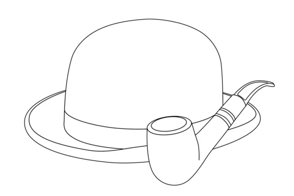Esquema del sombrero — Archivo Imágenes Vectoriales