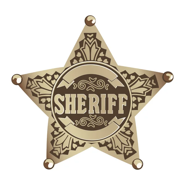 Xerife Star. — Vetor de Stock
