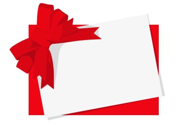 Red gift bow clipart