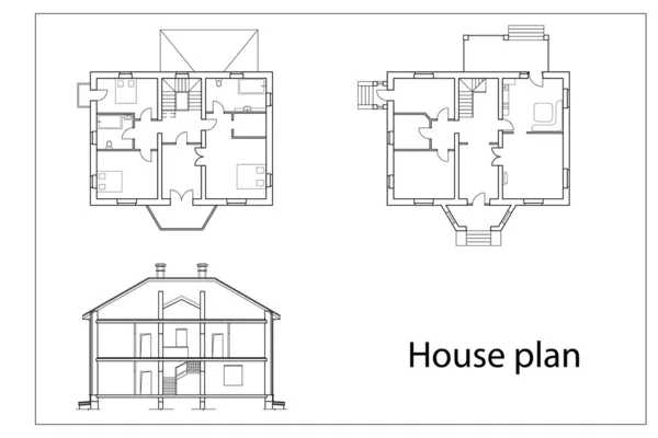 Plans de maison — Image vectorielle