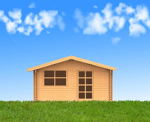 House standing on the grass — Stock Photo, Image