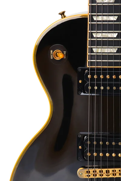 Guitarra elétrica close-up - fundo musical — Fotografia de Stock
