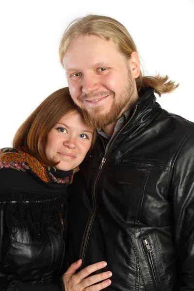 Erkek ve kadın kış ceket — Stok fotoğraf