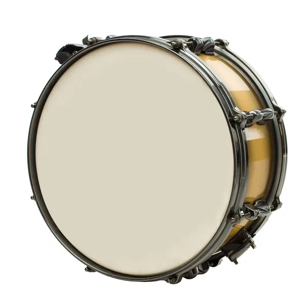 白で隔離されるドラム — ストック写真