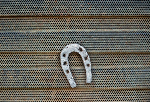 さびた金属のラジエーター グリルの詳細に Horshe — ストック写真