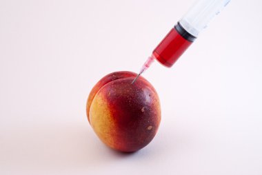 Genetically modified peach clipart