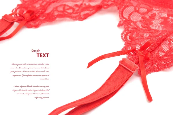 红色吊袜带 — 图库照片