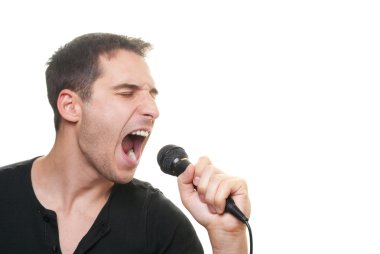 Man singing clipart