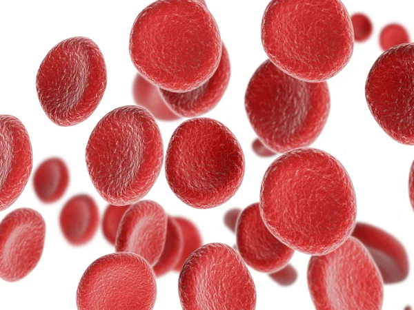 孤立した赤血球の流れ — ストック写真