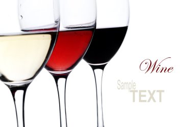 Wine glasses clipart