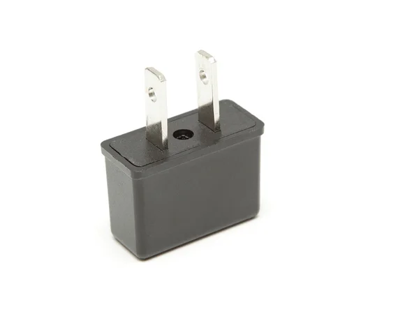 Power plug adapter isolated on white — Stock Photo, Image