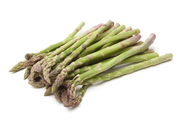 stock image Bunch of asparagus isolated on the white background